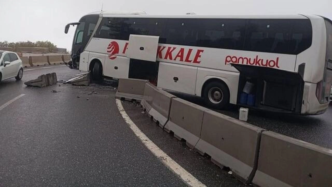 Muğla'da otobüs bariyerleri aştı: Yaralılar var!