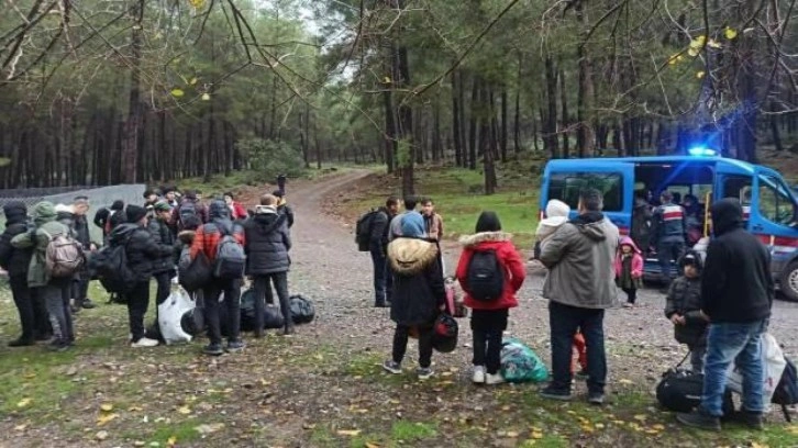 Muğla'da 35'i çocuk 127 kaçak göçmen yakalandı