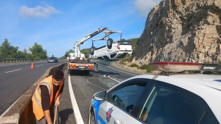 Muğla'da emniyet kemeri hayatını kurtardı, yara almadan kurtuldu