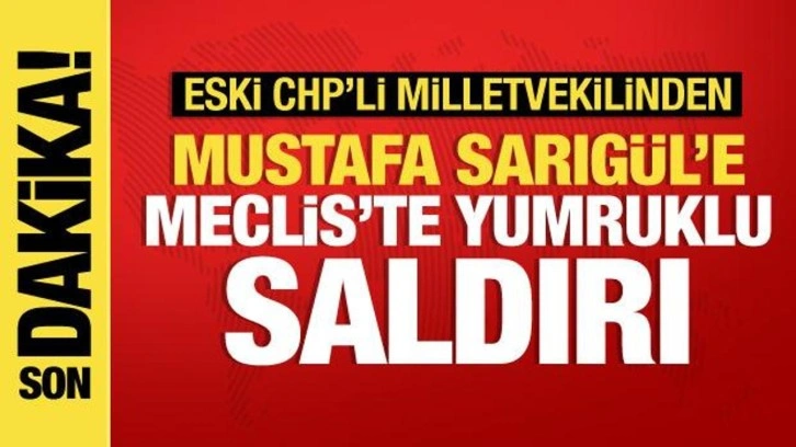 Mustafa Sarıgül'e Meclis'te yumruklu saldırı