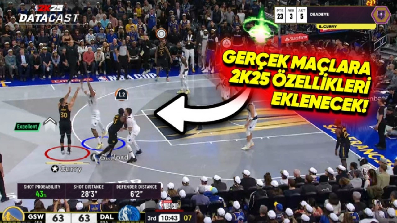 NBA Maçları, NBA 2K25'miş Gibi Yayımlanacak