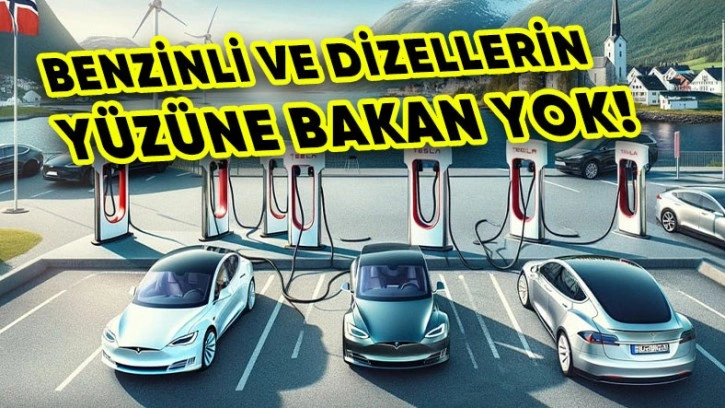 Norveç'te Elektrikli Otomobiller, Benzinlileri Geçti