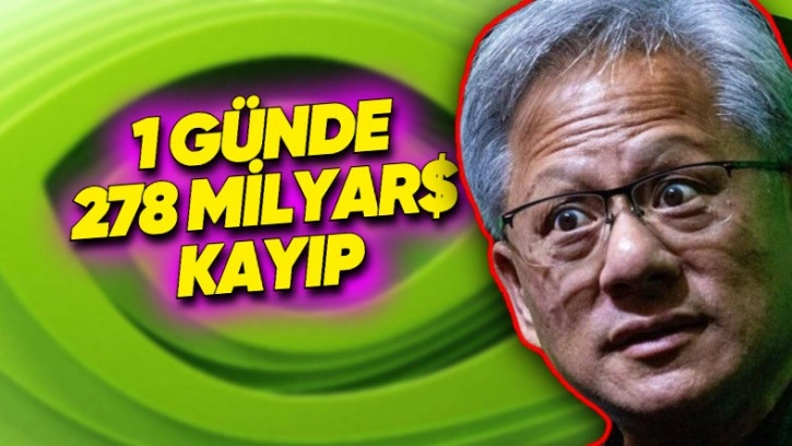 NVIDIA; 1 Günde 280 Milyar Dolara Yakın Değer Kaybetti