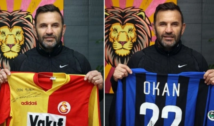 Okan Buruk, depremzedeler yararına futbolculuk yıllarından imzalı 2 forma bağışladı