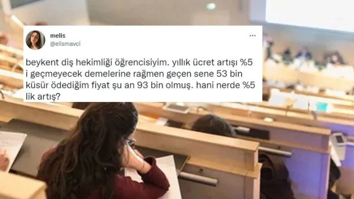 Özel Üniversitelerin Eğitim Ücretlerine Zam Geldiği İddiası