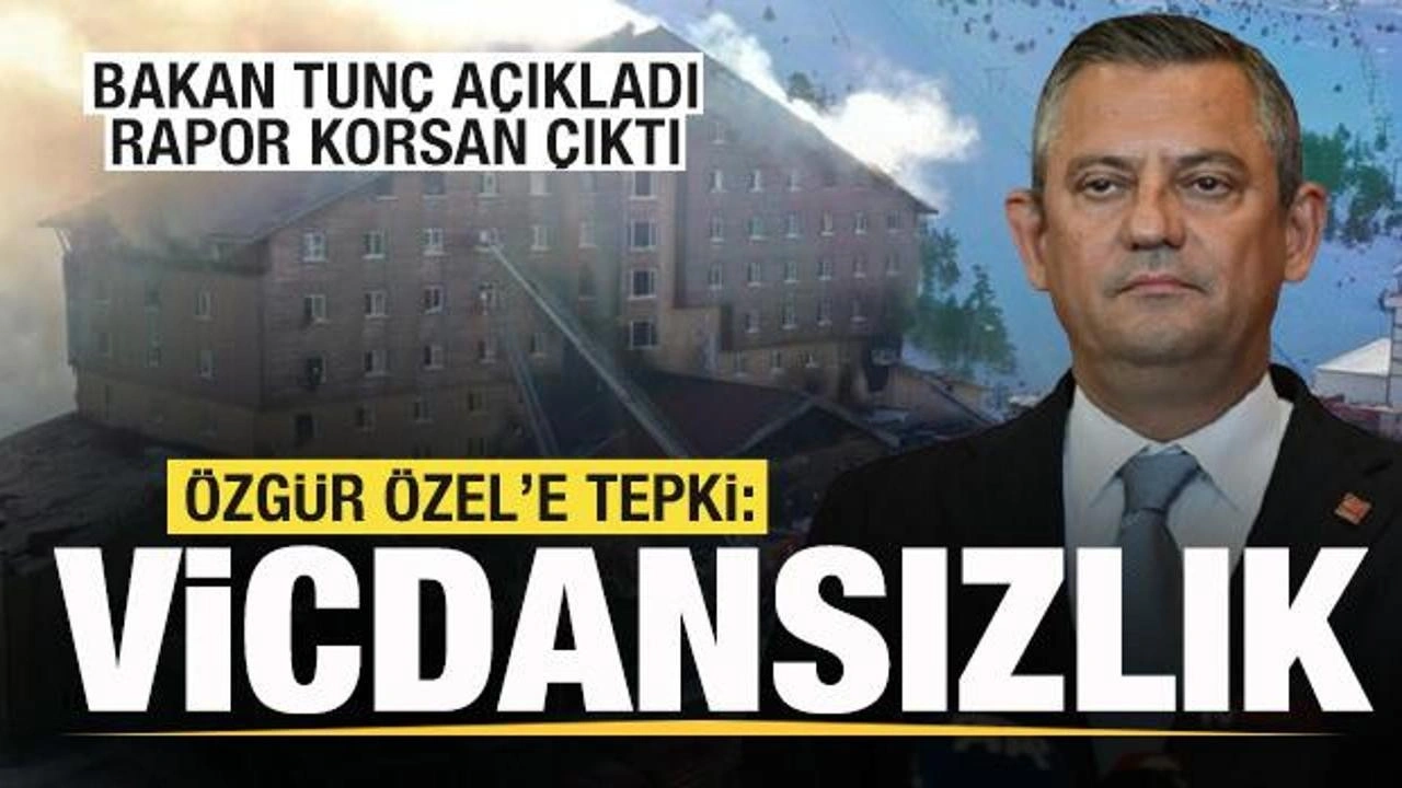 Özgür Özel'in paylaştığı rapor korsan çıktı! Bakan Tunç'tan tepki: Vicdansızlık...