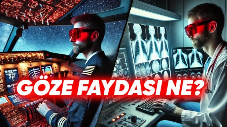 Pilotlar ve Radyologlar Neden Kırmızı Gözlük Takıyorlar?