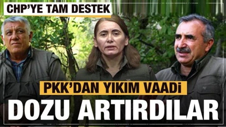 PKK'dan CHP'ye tam destek! Yıkım için yemin ettiler!