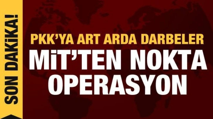 PKK'ya art arda darbeler: 9 terörist etkisiz hale getirildi