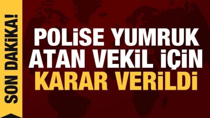 Polise yumruk atan DBP'li vekil hakkında karar!