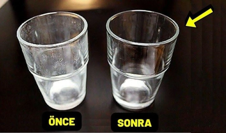 Puslanan ve matlaşan bardakları parlatmanın yolu! Yeni gibi olacaklar..