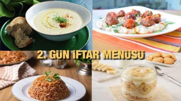 Ramazan ayı iftar menüleri: 2. Gün İftar Menüsü