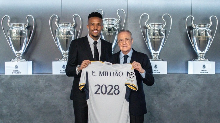 Real Madrid, Militao'nun sözleşmesini 2028'e kadar uzattı