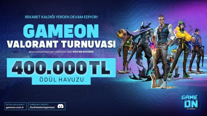 Rekabet kaldığı yerden devam ediyor: GAMEON VALORANT Turnuvası başlıyor!