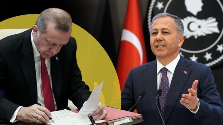 Resmi Gazete'de yayımlandı: Cumhurbaşkanı Erdoğan'dan İçişleri Bakanı Yerlikaya'ya yeni yetk