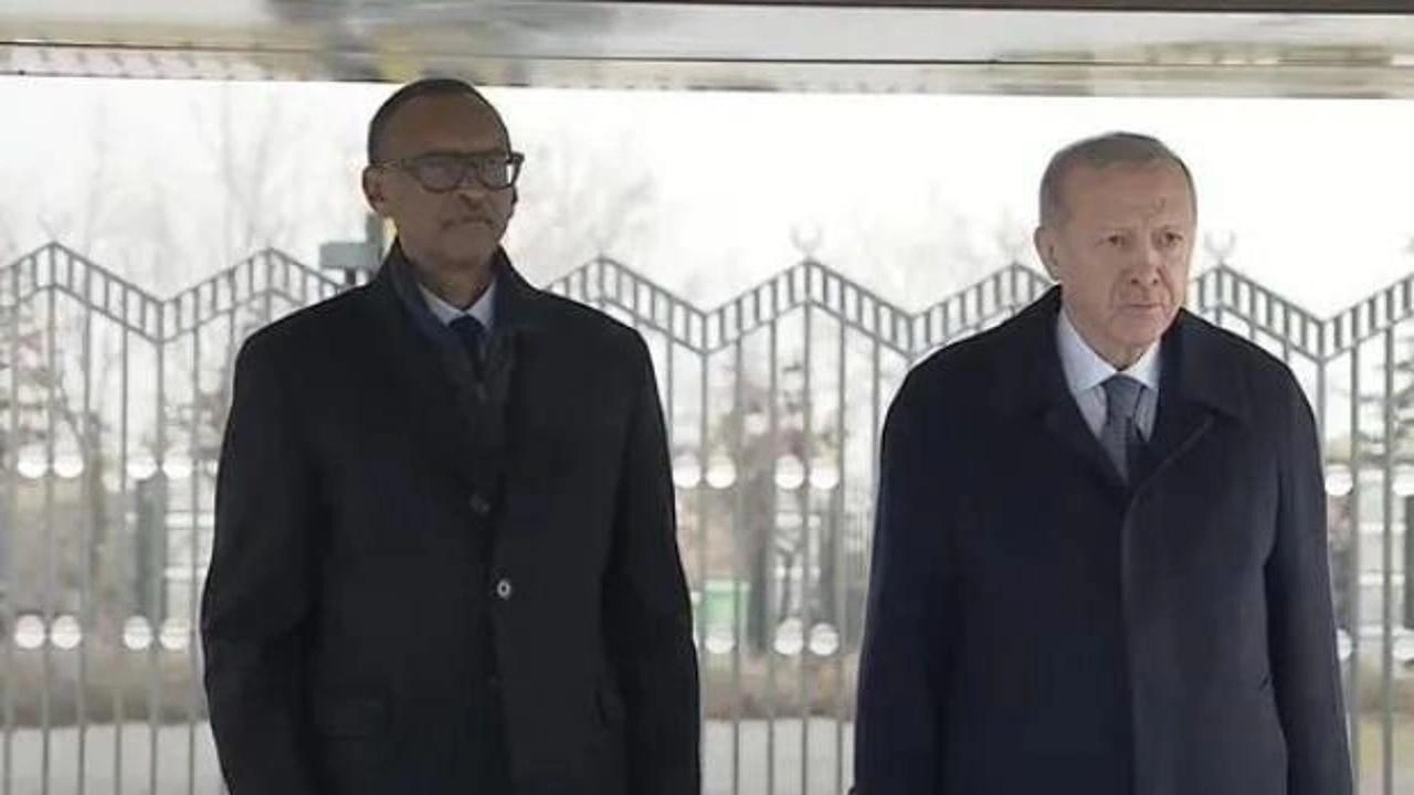 Ruanda Cumhurbaşkanı Ankara'da: Erdoğan karşıladı!