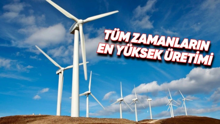 Rüzgârdan Elektrik Üretiminde Rekor Kırıldı!