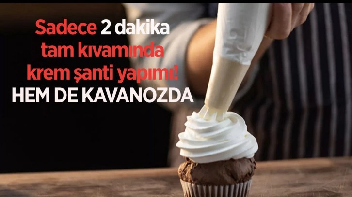 Sadece iki dakikada kıvırarak krem şantinizi kavanozda çırpın! Çok basit miksere gerek bile yok