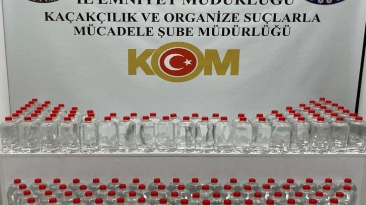 Samsun'da 160 litre etil alkol ele geçirildi