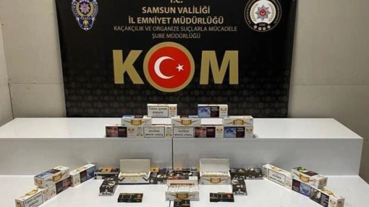 Samsun'da 6 bin 760 adet makaron ele geçirildi