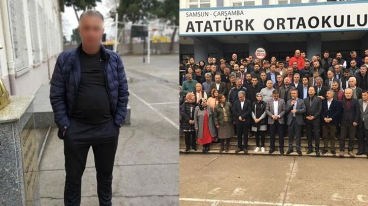 Samsun'da oğlunun anlattıklarını duyan baba, okulu basıp öğretmeni tekme tokat dövdü