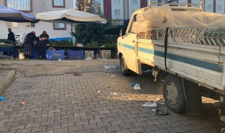 Samsun'da pazarcılara silahlı saldırı: 2 yaralı