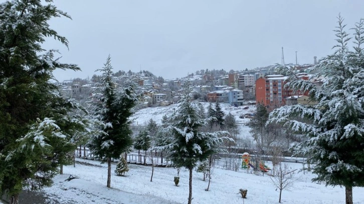 Samsun'un yüksek ilçeleri beyaza büründü