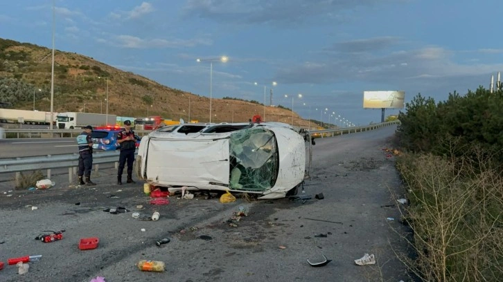 Sarıyer'de feci kaza: Otomobil takla attı: Bir çocuk hayatını kaybetti, 5 kişi yaralandı