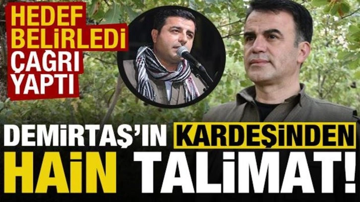 Selahattin Demirtaş'ın kardeşinden hain talimat!