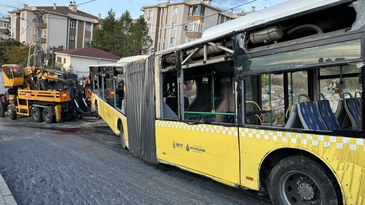 Seyir halindeki İETT otobüsü Başakşehir'de devrilmişti! Yeni gelişme...