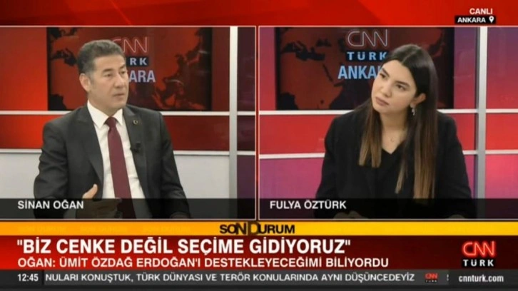 Sinan Oğan: Erdoğan ikinci turda yüzde 53 ve üzerinde oy alır