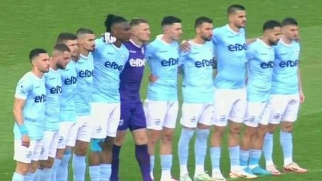 Skandal olay! Yaşayan futbolcu için saygı duruşu yapıldı