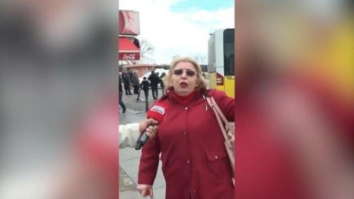 Sokak röportajında Cumhurbaşkanı Erdoğan'a hakaret eden kadına 