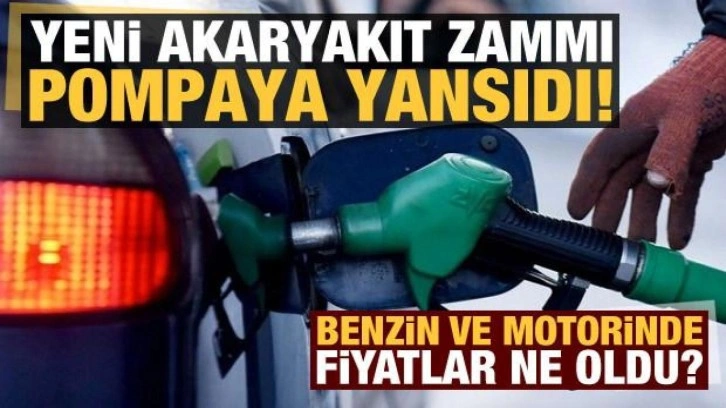 Son dakika: Akaryakıtta yeni zam pompaya yansıdı! İşte benzin ve motorin fiyatları...