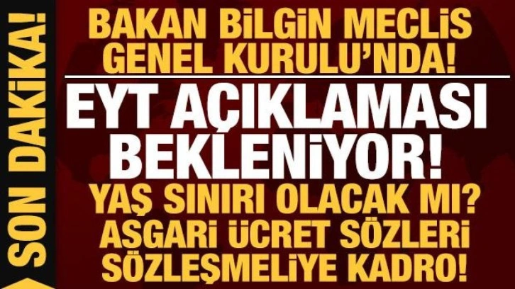 Son dakika: Bakan Vedat Bilgin'den EYT açıklaması! Sözleşmeli personele kadro müjdesi!