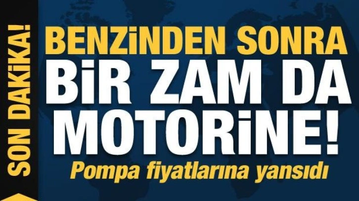 Son dakika: Benzinden sonra bir zam da motorine geldi! Pompa fiyatlarına yansıdı...