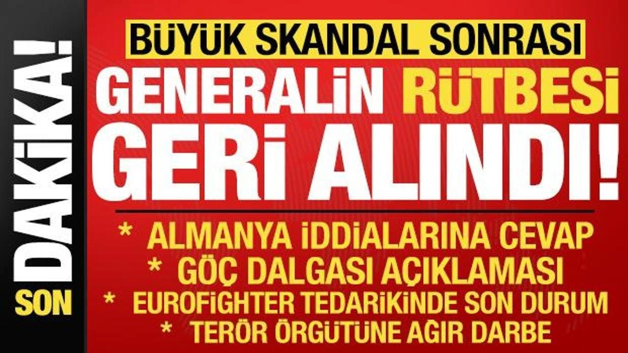 Son dakika: Büyük skandal sonrası generalin rütbesi geri alındı! MSB kaynakları duyurdu...