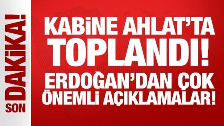 Son Dakika: Cumhurbaşkanı Erdoğan'dan Kabine Toplantısı sonrası önemli açıklamalar!