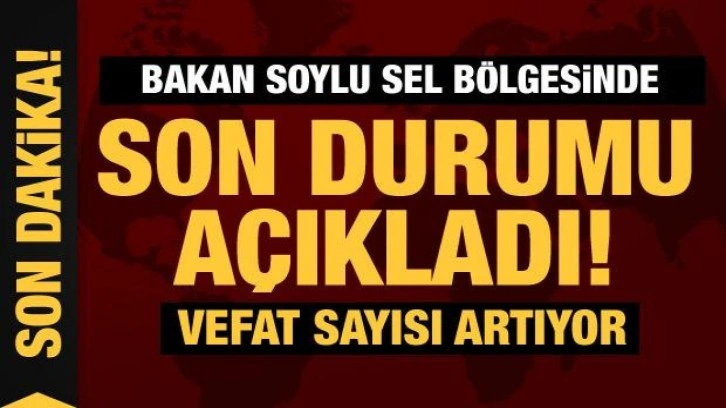 Son dakika haberi... Bakan Soylu: Sel bölgesinde can kaybı 18'e yükseldi!