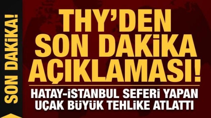 Son dakika haberi: Hatay-İstanbul seferi yapan THY uçağı büyük tehlike atlattı!