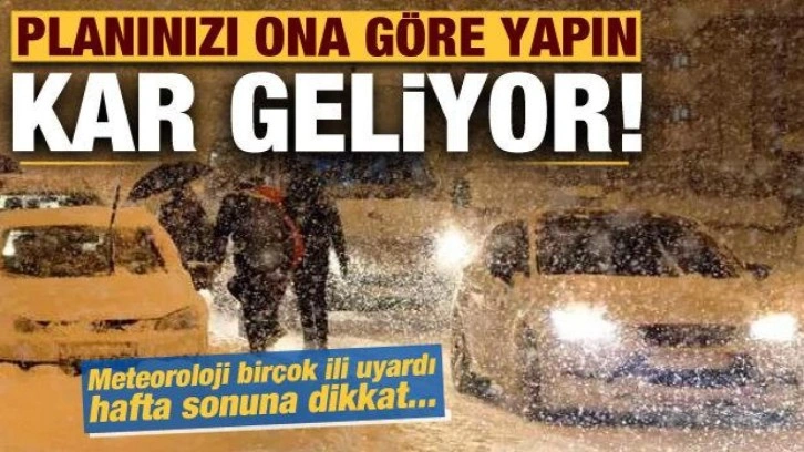 Son dakika: Hafta sonuna dikkat! Meteoroloji'den birçok ile kar uyarısı...