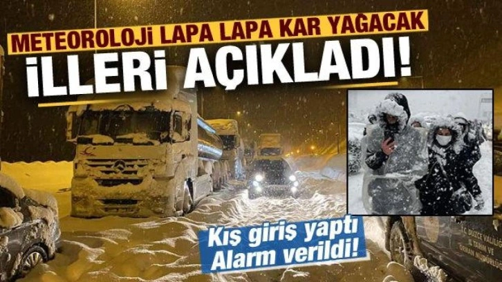 Son dakika: Meteoroloji lapa lapa kar yağacak illeri açıkladı! Alarm verildi...