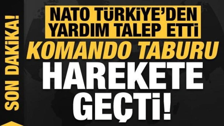 Son dakika: NATO, Türkiye'den yardım talep etti, komando taburu harekete geçti!