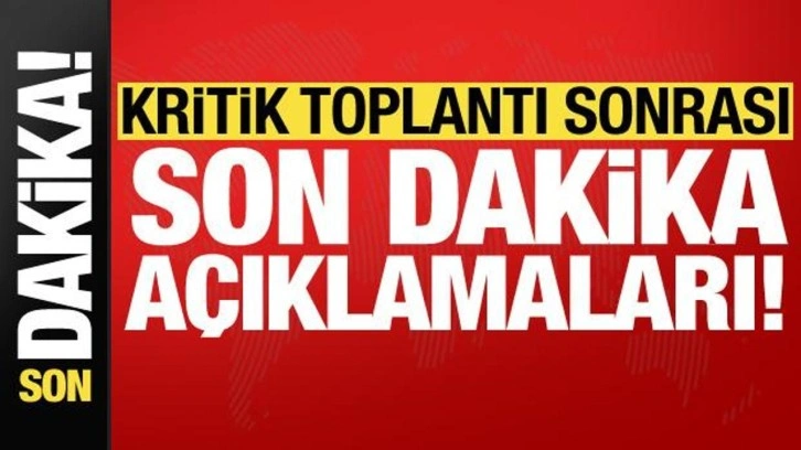 Son dakika: Ömer Çelik'ten MKYK sonrası önemli açıklamalar!