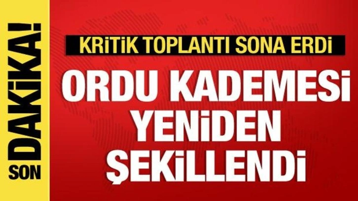 Son dakika: YAŞ toplantısı sona erdi