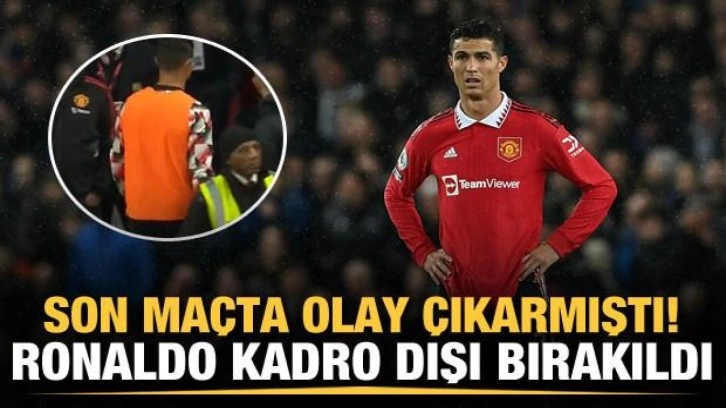 Son maçta olay çıkarmıştı! Ronaldo kadro dışı bırakıldı