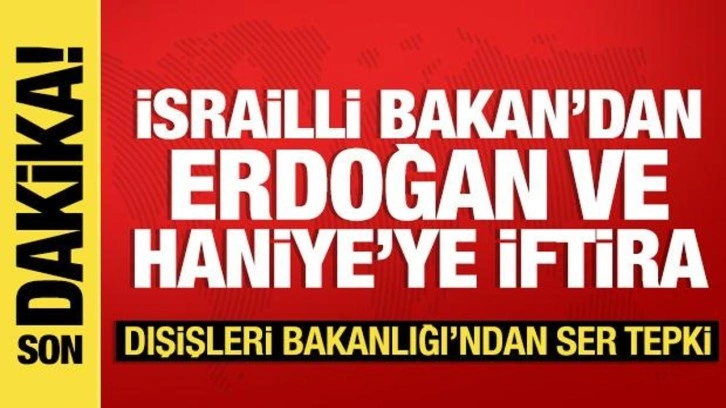 Soykırımcı Bakan'dan Erdoğan'a iftira: Dışişleri Bakanlığı tepki gösterdi