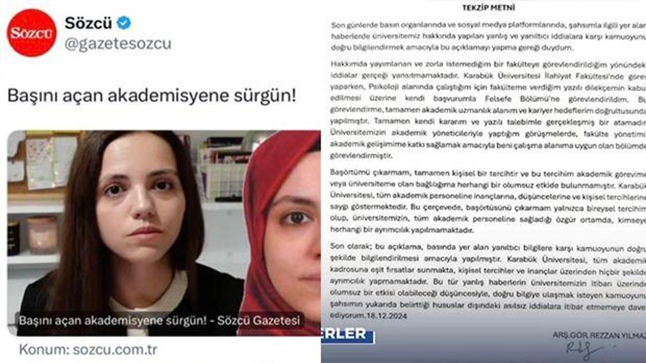 Sözcü'nün 'başörtüsü' üzerinden yaptığı algı patladı: Akademisyen yalanladı!