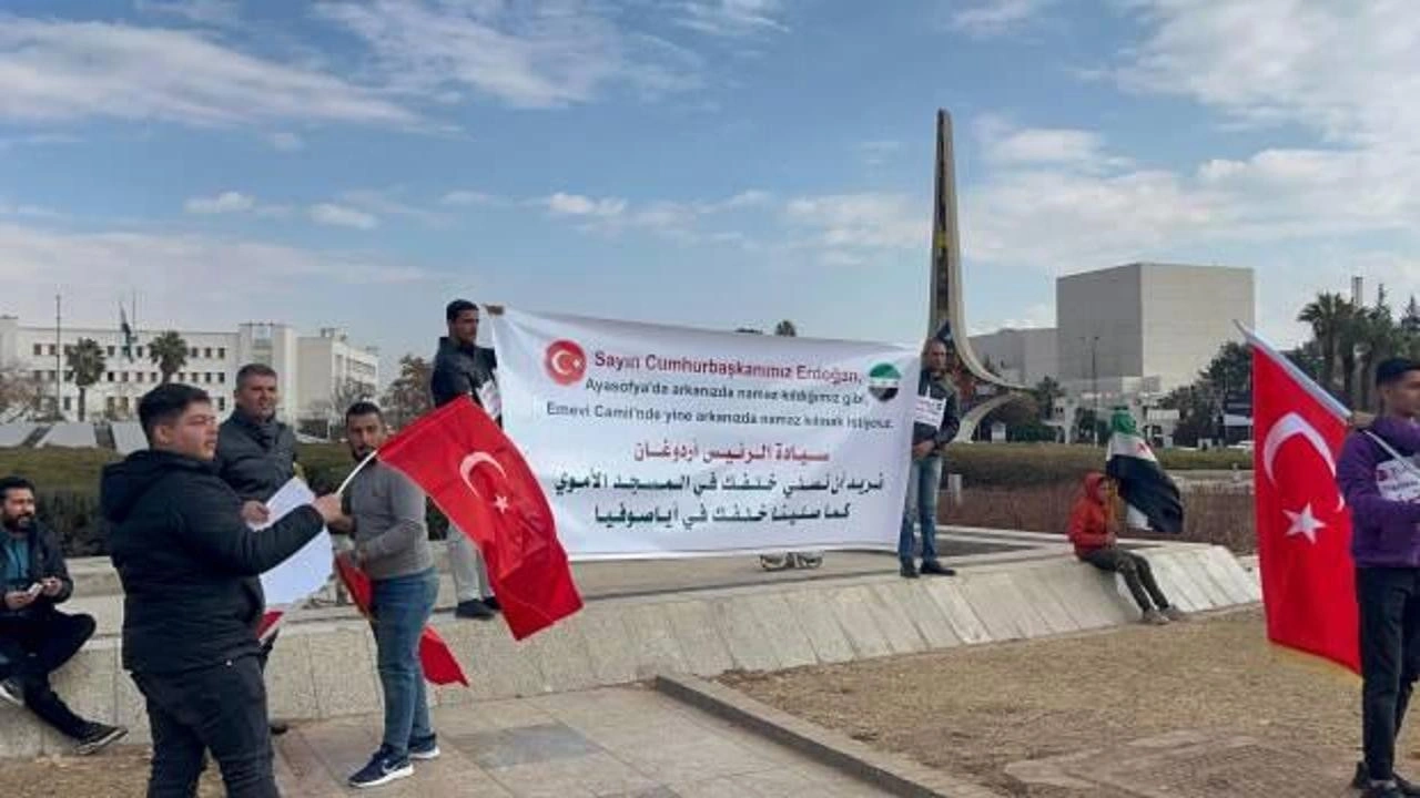 Suriyelilerden Cumhurbaşkanı Erdoğan'a Emevi Camii daveti