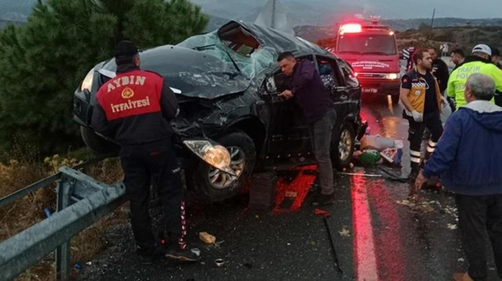 Takla atan otomobildeki karı-kocayı ölüm ayırdı: 1 ölü, 1 yaralı